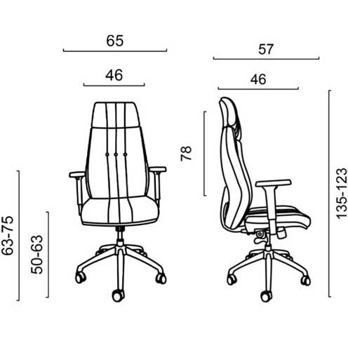 صندلی مدیریتی پنتا داتیس مدل MP647